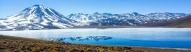 Désert d'Atacama, salar et volcans enneigés