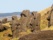 Statue Ile de Paques. Moaïs dans le Parc National de Rapa Nui, l'Ile de Paques.