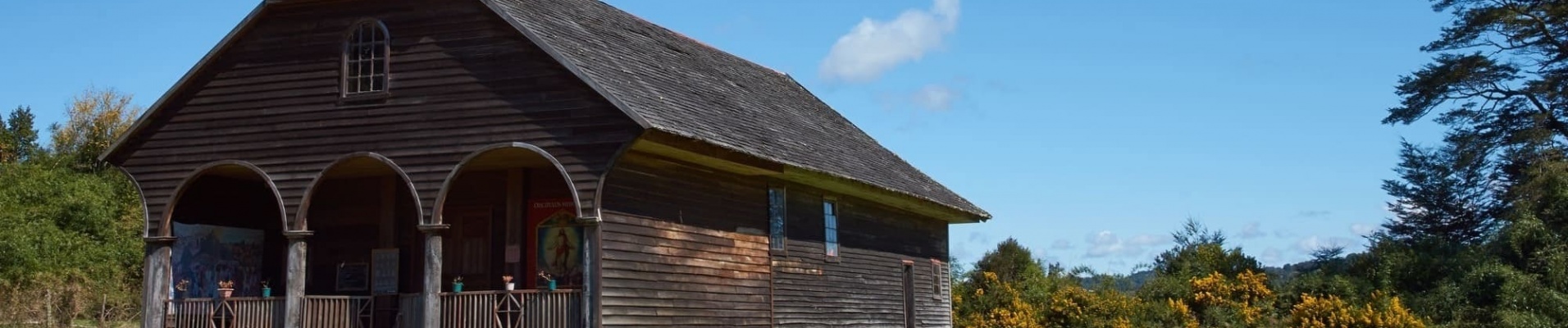 Eglise en bois, île de Chiloé, Chili