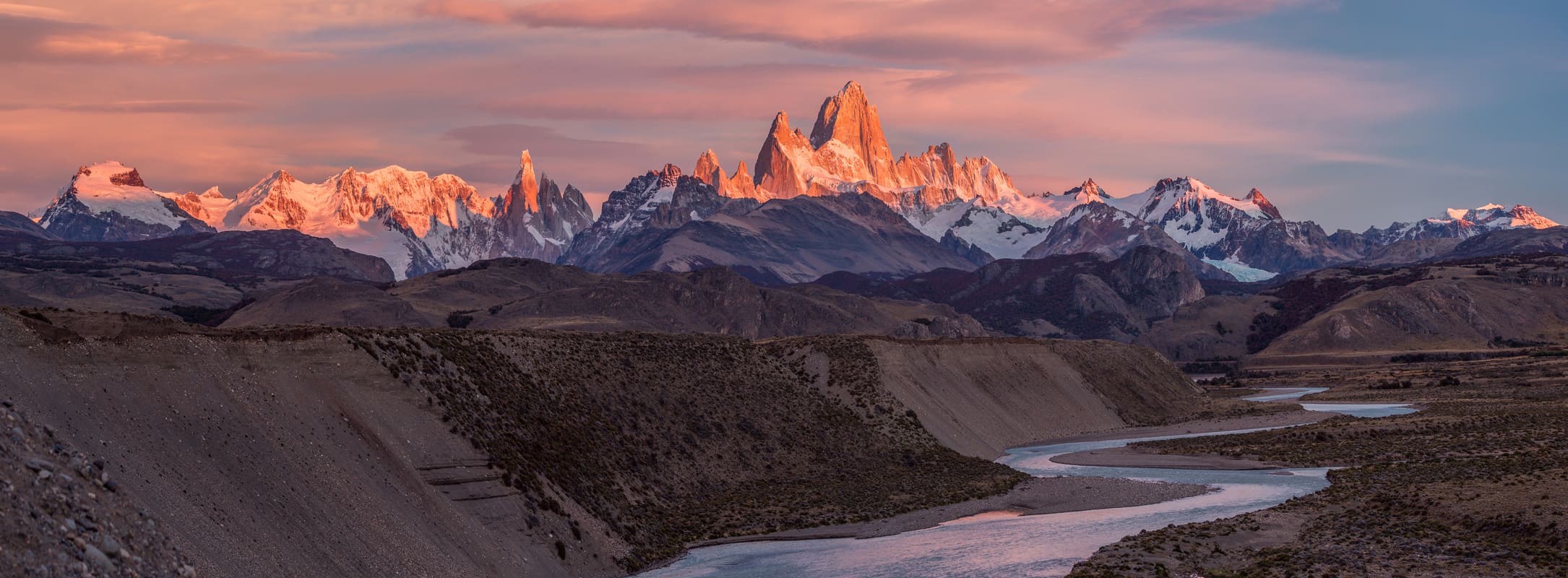 Fitz Roy, Patagonie, Argentine, Sunset