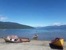 Bateau à Puerto Cisnes