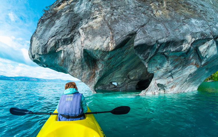 Kayak à General Carrera, Capilla de Marmol