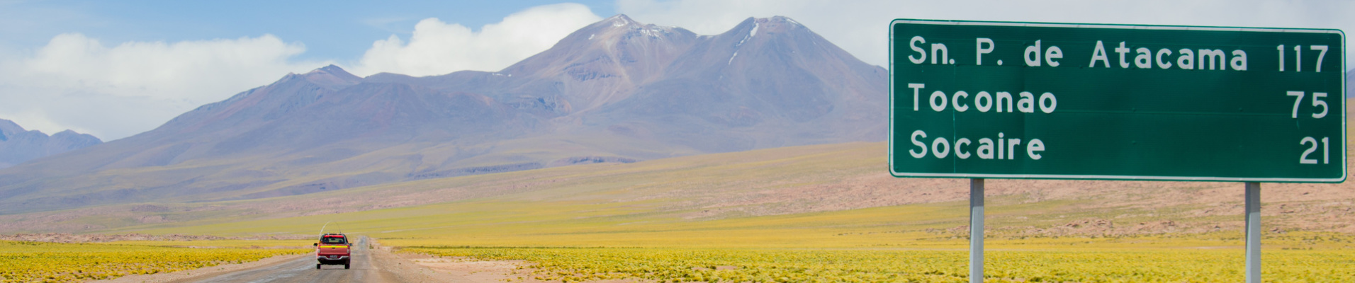 route vers le désert d'Atacama, Chili