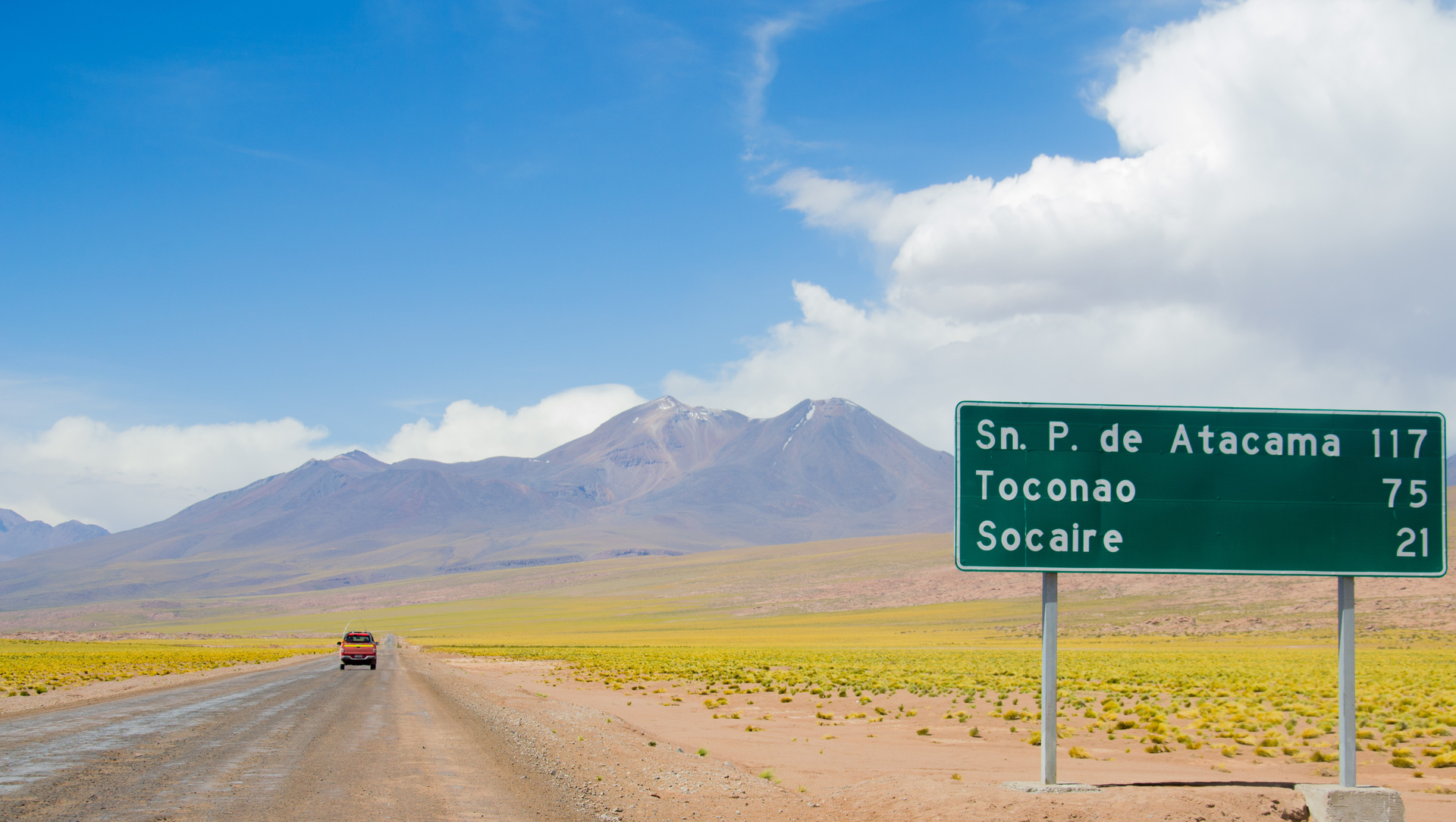 route vers le désert d'Atacama, Chili