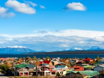 Vue sur la ville de Puerto Natales