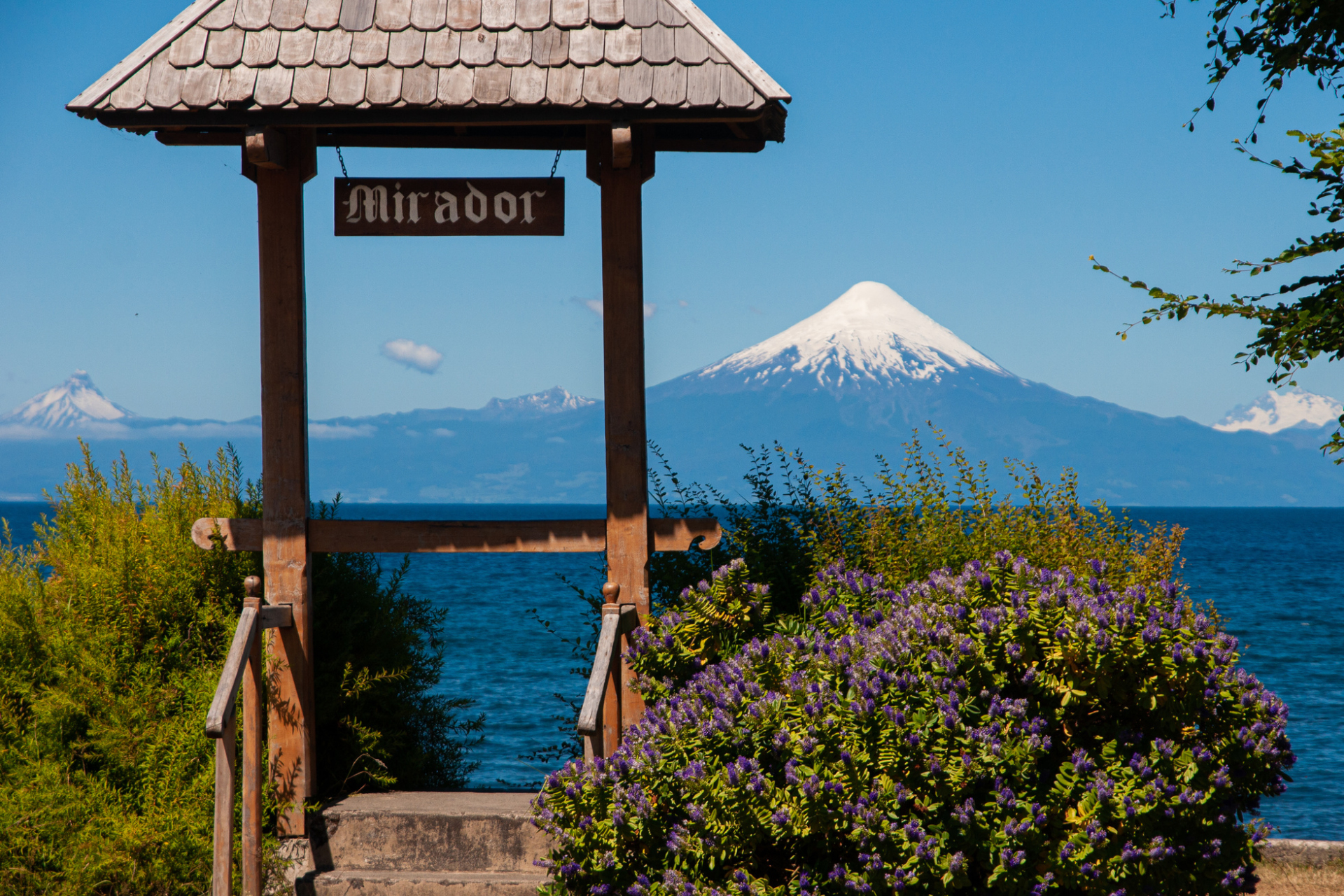 Volcans Osorno, Calbuco et Villarica, Chile