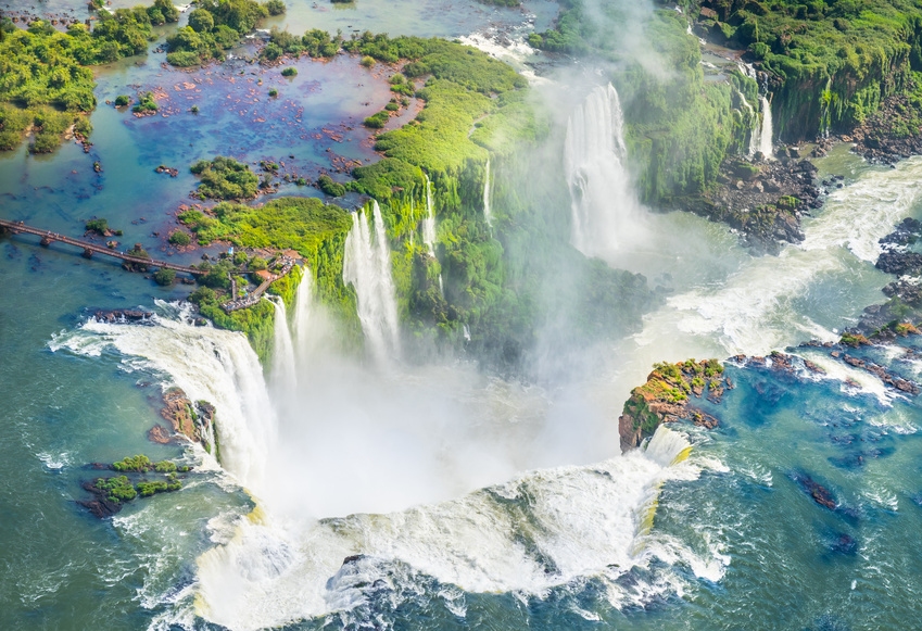 Chutes d'Iguazu vue du ciel